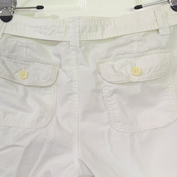 CASLON BELTED ROLL UP COTTON SHORTS SIZE 8 - Picture 3 of 5